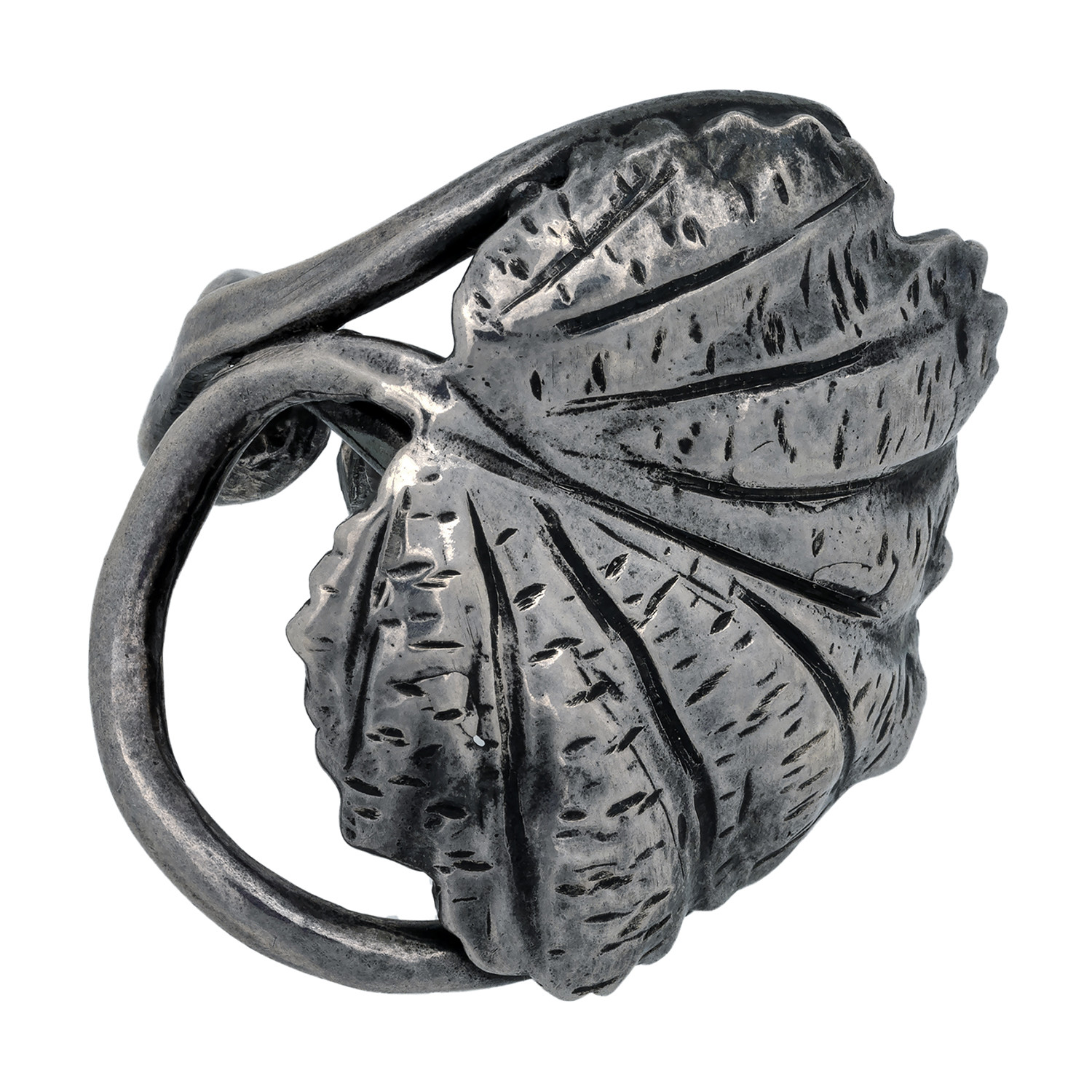 Vintage Mario Buccellati Silver Leaf Ring // Ring Size: 7 - Luxury ...