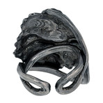 Vintage Mario Buccellati Silver Leaf Ring // Ring Size: 7