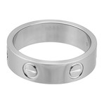 Vintage Cartier 18k White Gold Love Ring // Ring Size: 5.25