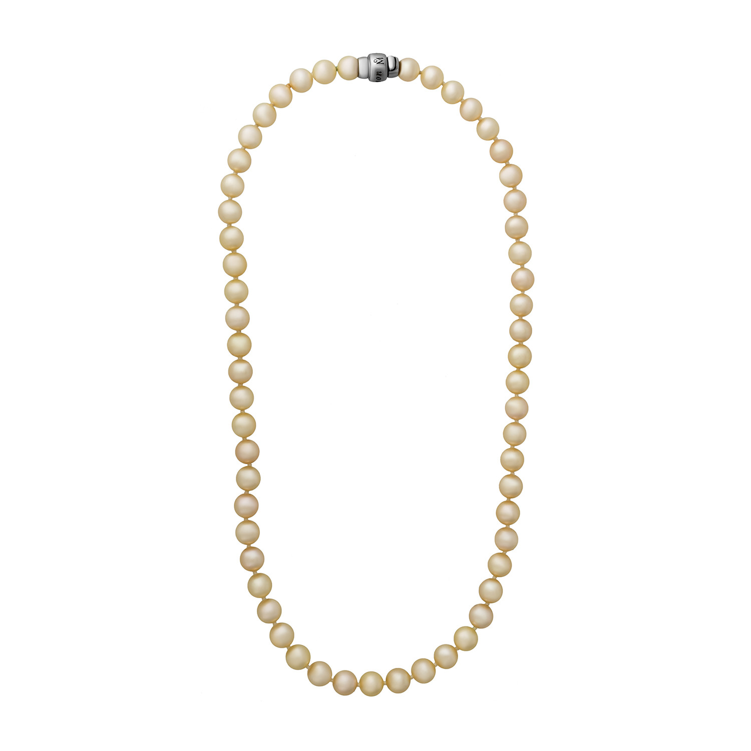Vintage Mikimoto 18k White Gold Clasp + String of Pearls Necklace ...
