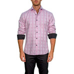 Oswaldo Long-Sleeve Button-Up Shirt // Pink (XL)