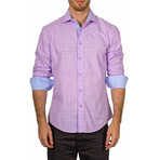 Ken Long-Sleeve Button-Up Shirt // Lilac (3XL)