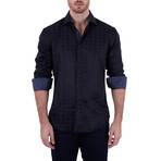 Cody Long-Sleeve Button-Up Shirt // Black (L)