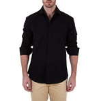 Adam Long-Sleeve Button-Up Shirt /Black (L)