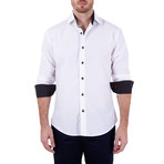 Miles Long-Sleeve Button-Up Shirt // White (M)