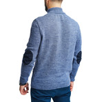 Wool Quarter-Zip Sweater // Denim (XL)