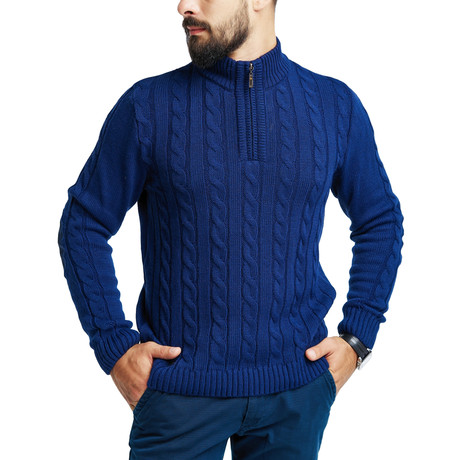 Gardener Wool Sweater // Navy (S)