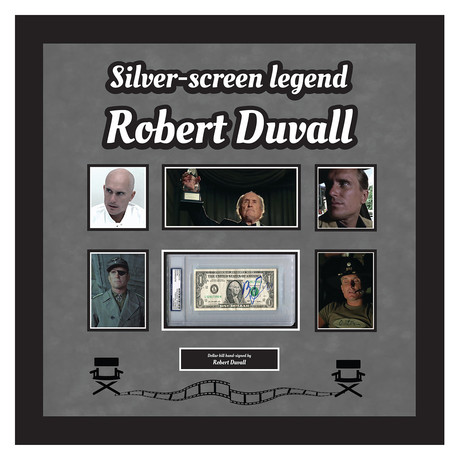 Signed + Framed Currency Collage // Robert Duvall
