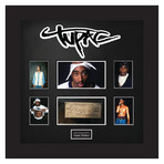 Signed + Framed Check Collage // Tupac