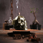 Low Skull Candle // Poly Brass