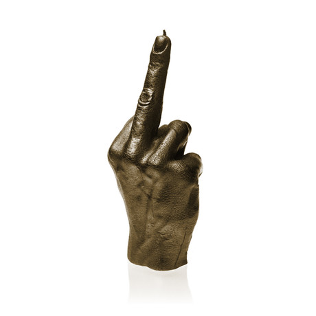 Middle Finger Candle (Classic Gold)