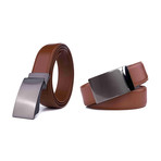 Sliding Dress Belt 2049 // Brown (Small (32-34))