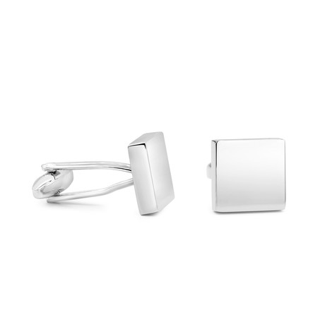 Stainless Steel Classic Square Cufflinks