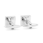 Stainless Steel Classic Square Cufflinks