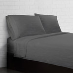 Heather Jersey Knit 4-Piece Sheet Set // Grey (Twin (3 Pieces))