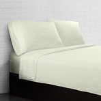 Heather Jersey Knit 4-Piece Sheet Set // Ivory (Twin (3 Pieces))