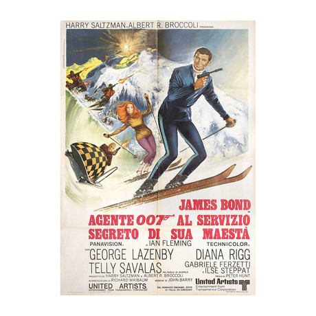 On Her Majesty's Secret Service // 1970s // Italian Due Fogli Poster
