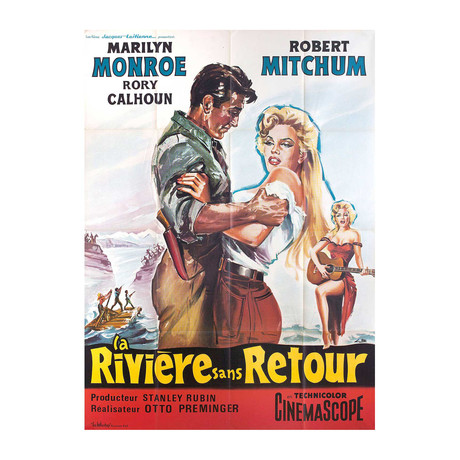 River of No Return // 1960s // French Grande Poster