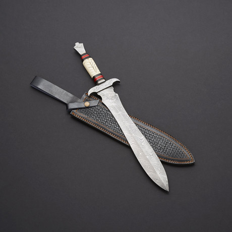 Handmade Damascus Mini Sword // SWD-125