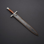 Battle Ready Damascus Sword // SWD-124