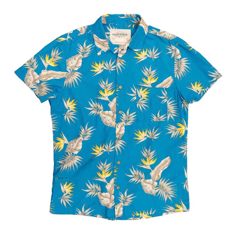 High Water Shirt // Bird of Paradise // Baja Blue (XS)