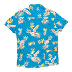 High Water Shirt // Bird of Paradise // Baja Blue (3XL)