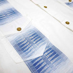 Tropic High Water Shirt // Guayabera // White Sand (M)