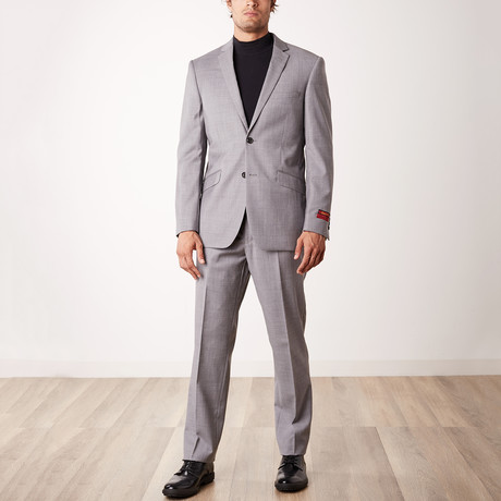 Bella Vita // Slim Fit Suit // Light Gray (US: 40R)