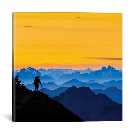 Backpacker, Washington State // Gary Luhm (18"W x 18"H x 0.75"D)