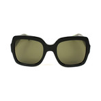 GG0036S-002-54 Sunglasses // Black + Brown