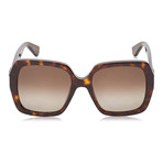 GG0096S-006-54 Sunglasses // Havana + Brown Polarized
