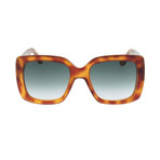 GG0141S-002-53 Sunglasses // Havana + Gray Gradient