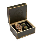 Original Grain General Antique Brass Military Chronograph Quartz Set // OG-CH-MIL-GLD