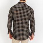 Blanc // Checkered Button Up // Black (Small)