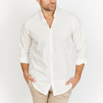 Blanc // Check Button Up // White + Cream (2X-Large)