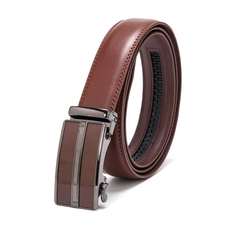Modern Classic Leather Belt Cognac