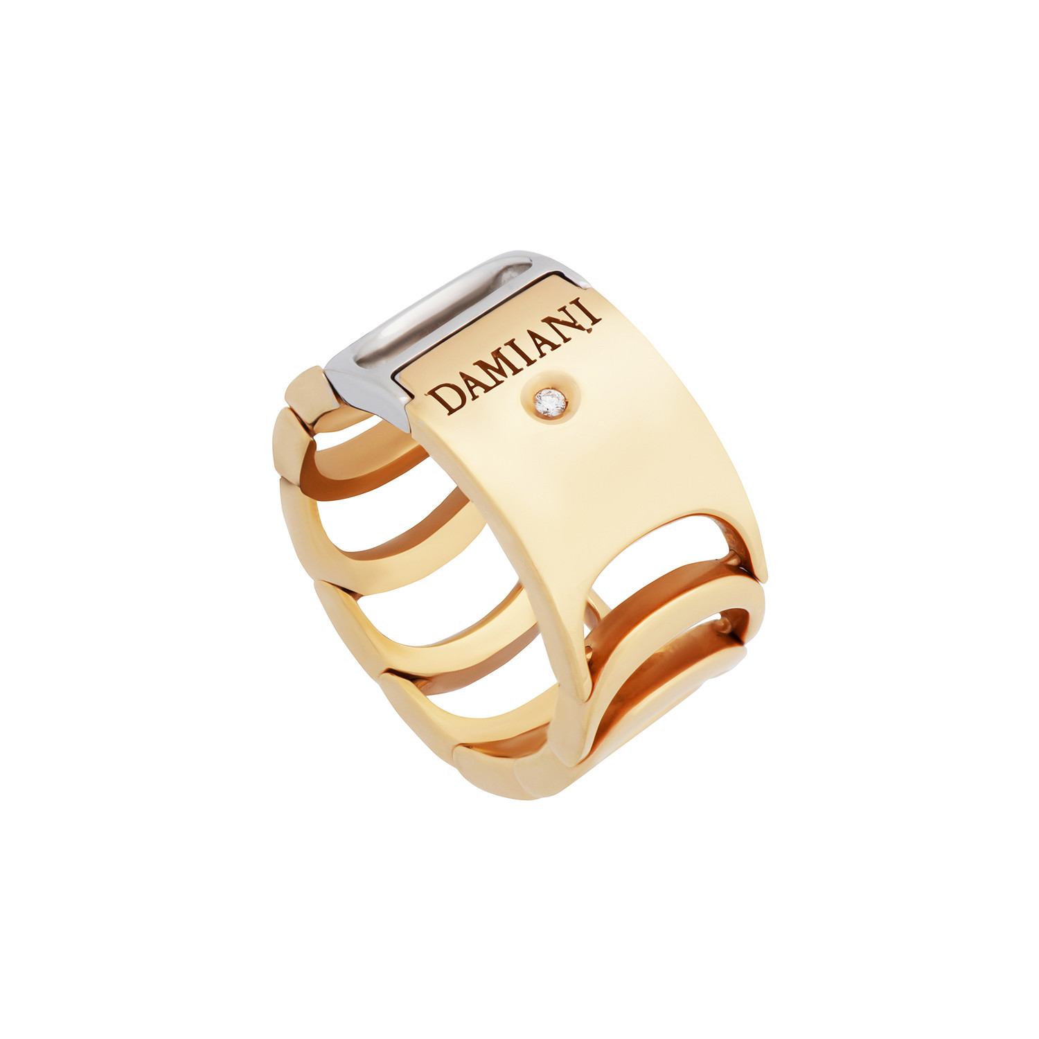 Damiani Damianissima 18k Two-Tone Gold Diamond Ring I // Ring Size: 7
