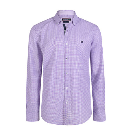 Asclepius Dress Shirt // Purple + White (S)