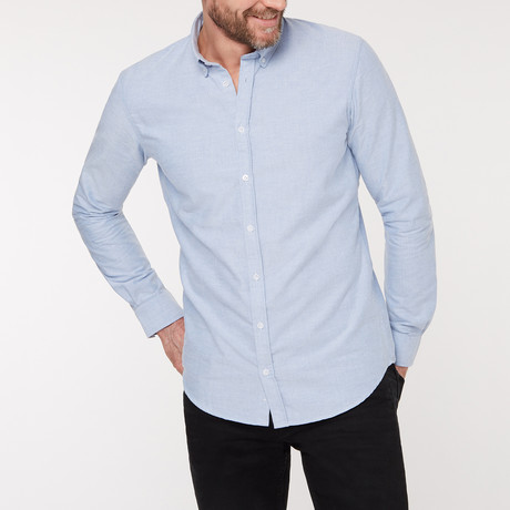Slim Fit Casual Shirt // Blue (L)
