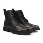 Wingtip Boots // Black + Grey (US: 8)