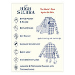 High Sierra Flannel // Electric Blue + Navy (XS)
