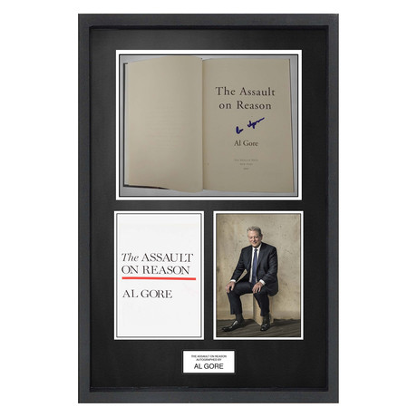 Framed Autographed Book Display // Al Gore