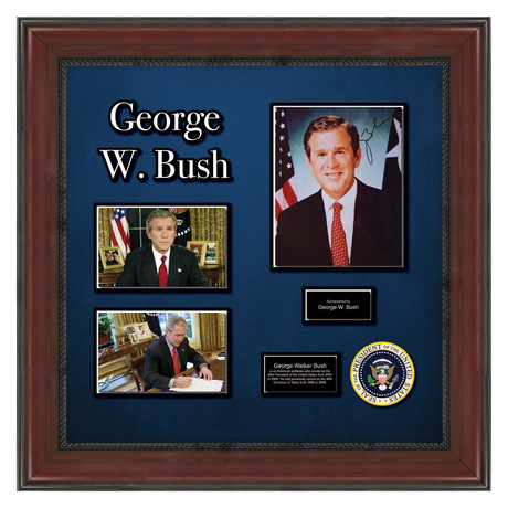 Framed Autographed Collage // George W. Bush