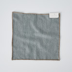 Textured Pocket Square // Gray + Beige