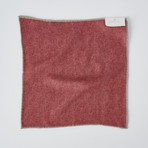 Pocket Square // Red + Beige