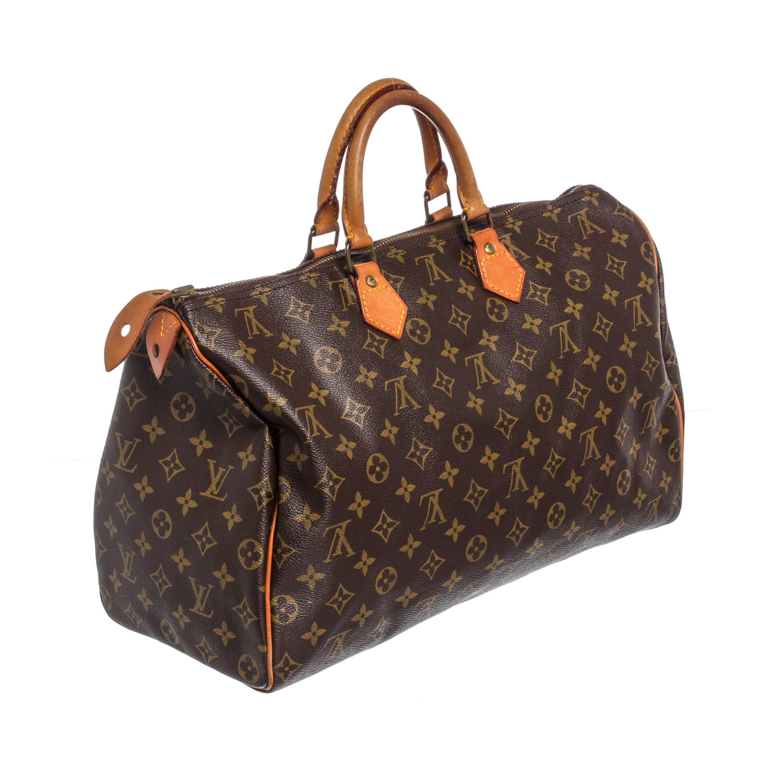 Louis Vuitton // Monogram Canvas Leather Speedy 40 cm Bag // 841SA // Pre-Owned - Pre-Owned ...