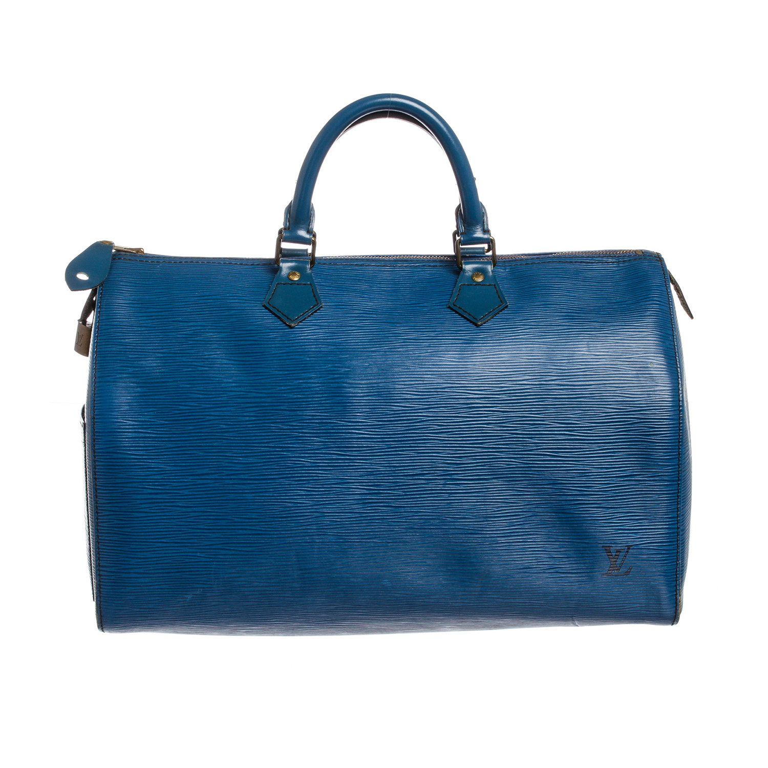 Louis Vuitton // Blue Epi Leather Speedy 40 cm Bag // MI1920 // Pre-Owned - Pre-Owned Designer ...