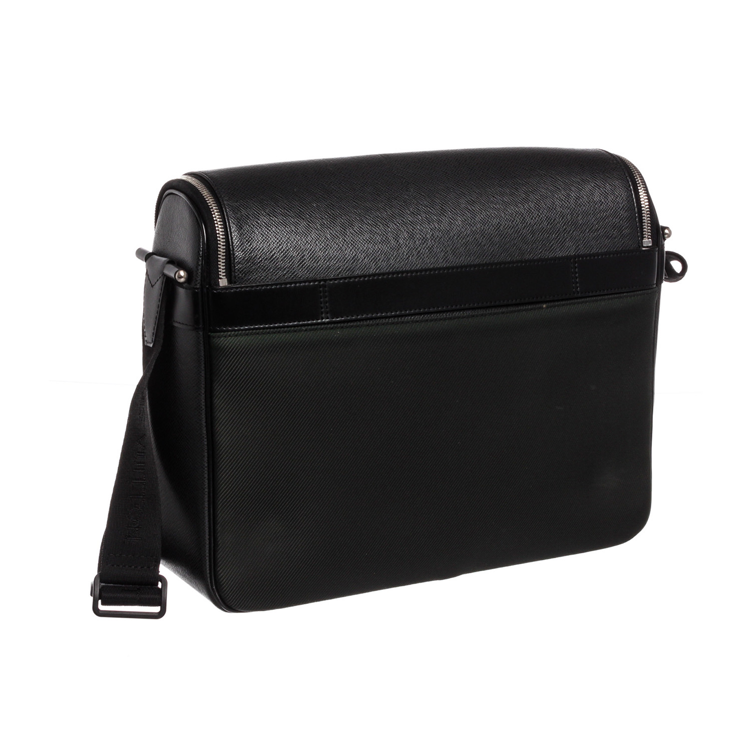 Louis Vuitton // Black Leather Taimyr Messenger Bag // SP1022 // Pre ...
