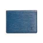 Louis Vuitton // 1994 Blue Epi Leather ID Card Holder Wallet // MI0974  // Pre-Owned