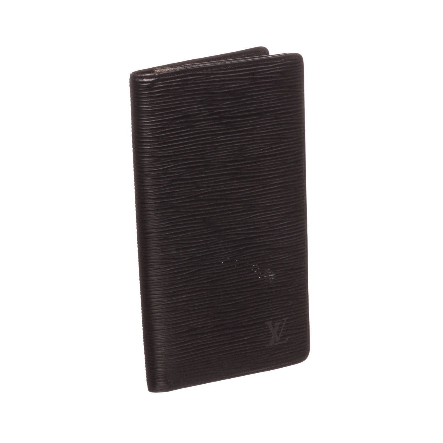 Louis Vuitton // Black Epi Leather Checkbook Holder Wallet // CA0976 ...